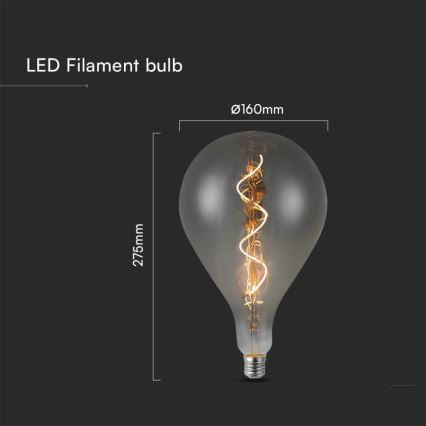 Λαμπτήρας LED FILAMENT A160 E27/4W/230V 2700K