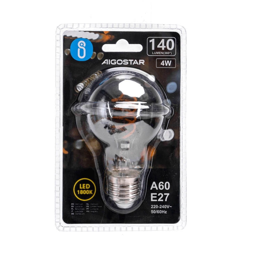 Λαμπτήρας LED FILAMENT A60 E27/4W/230V 1800K - Aigostar