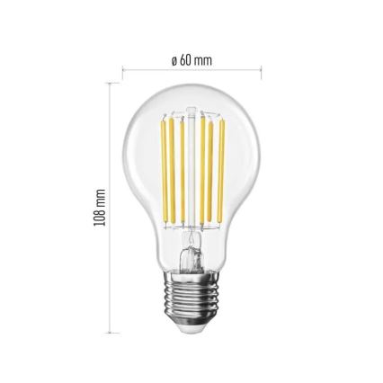 Λαμπτήρας LED FILAMENT A60 E27/7,2W/230V 2700K