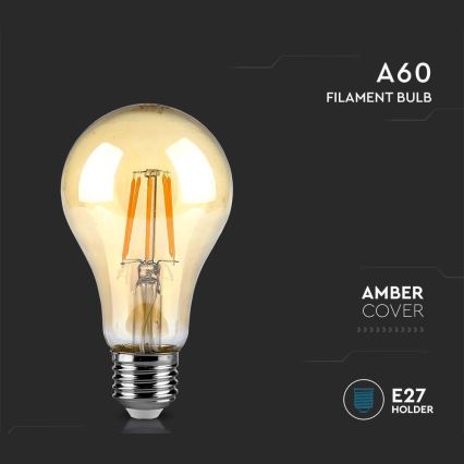 Λαμπτήρας LED FILAMENT AMBER A67 E27/10W/230V 2200K