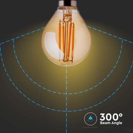 Λαμπτήρας LED FILAMENT AMBER P45 E14/4W/230V 2200K