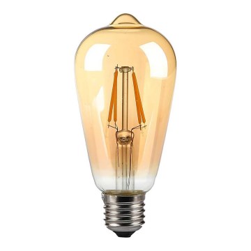 Λαμπτήρας LED FILAMENT AMBER ST64 E27/8W/230V 2200K