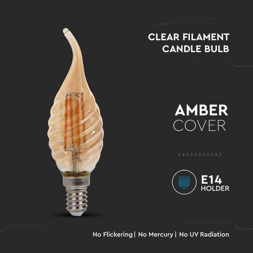 Λαμπτήρας LED FILAMENT E14/4W/230V 2200K