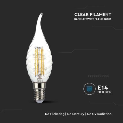 Λαμπτήρας LED FILAMENT E14/4W/230V 3000K