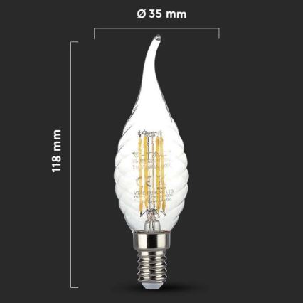 Λαμπτήρας LED FILAMENT E14/4W/230V 3000K