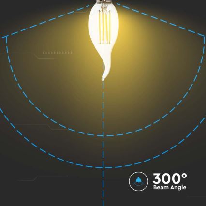 Λαμπτήρας LED FILAMENT E14/4W/230V 6500K