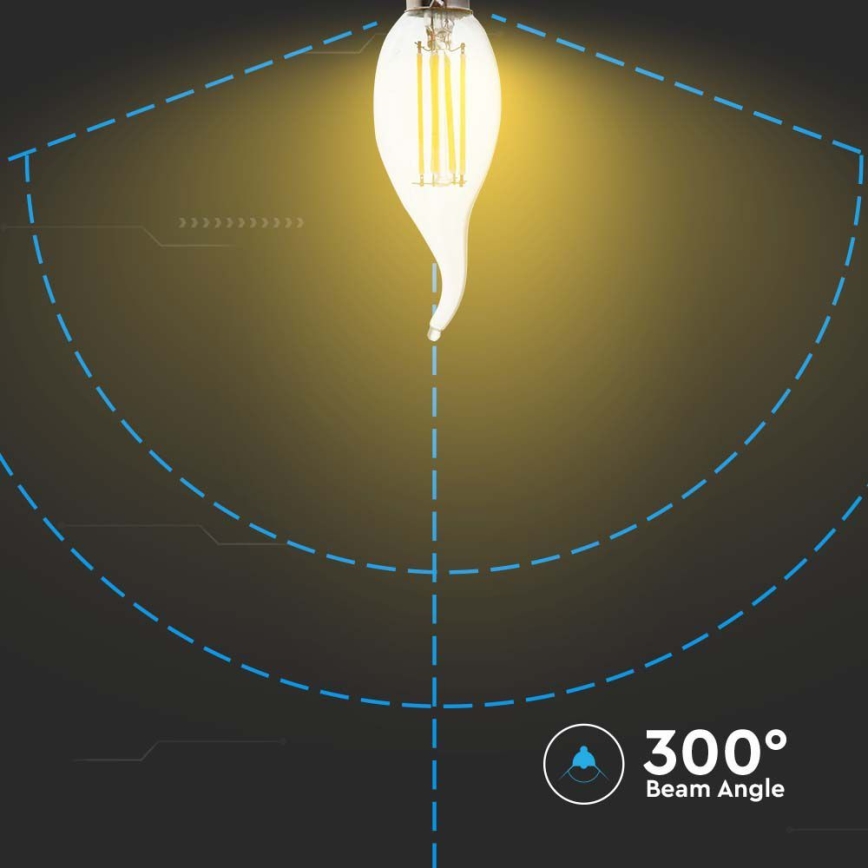 Λαμπτήρας LED FILAMENT E14/4W/230V 6500K