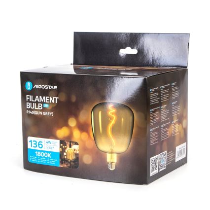 Λαμπτήρας LED FILAMENT E27/4W/230V 1800K - Aigostar