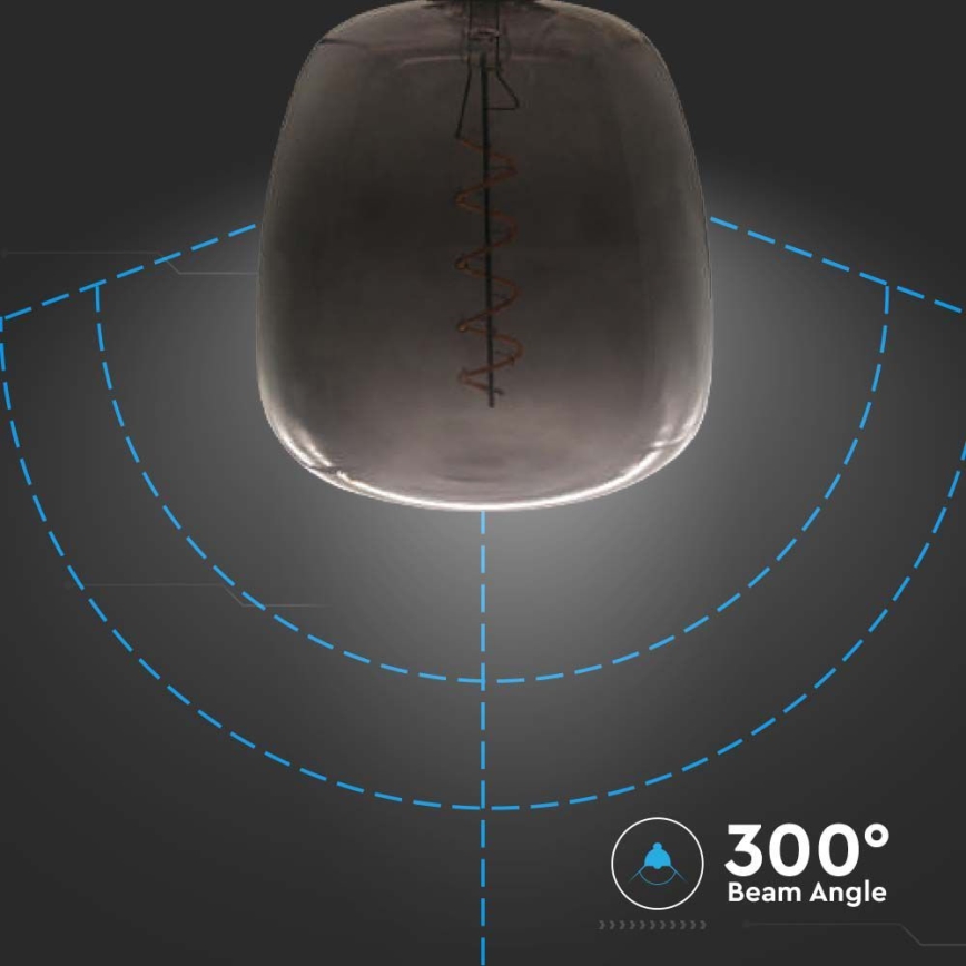 Λαμπτήρας LED FILAMENT E27/4W/230V μαύρο
