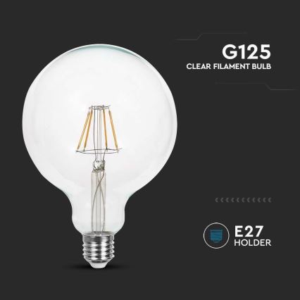 Λαμπτήρας LED FILAMENT G125 E27/10W/230V 3000K