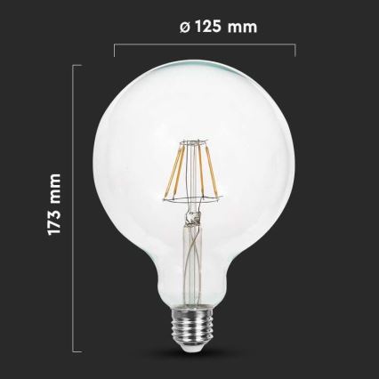 Λαμπτήρας LED FILAMENT G125 E27/12W/230V 3000K