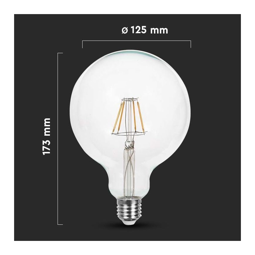Λαμπτήρας LED FILAMENT G125 E27/12W/230V 3000K