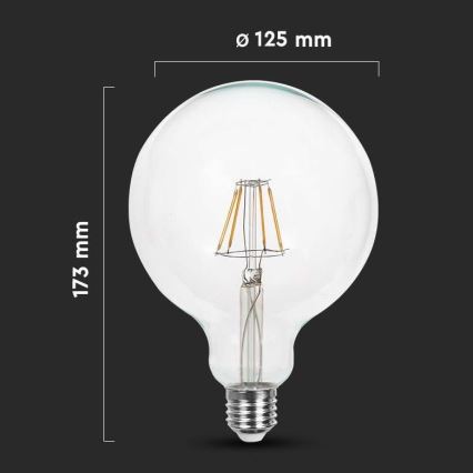 Λαμπτήρας LED FILAMENT G125 E27/12W/230V 6500K