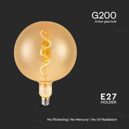 Λαμπτήρας LED FILAMENT G200 E27/4W/230V 2700K