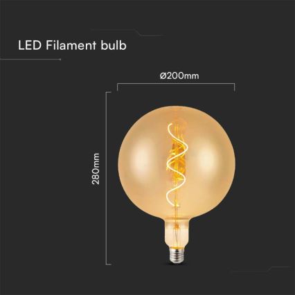 Λαμπτήρας LED FILAMENT G200 E27/4W/230V 2700K