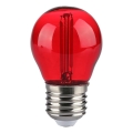 Λαμπτήρας LED FILAMENT G45 E27/2W/230V κόκκινο