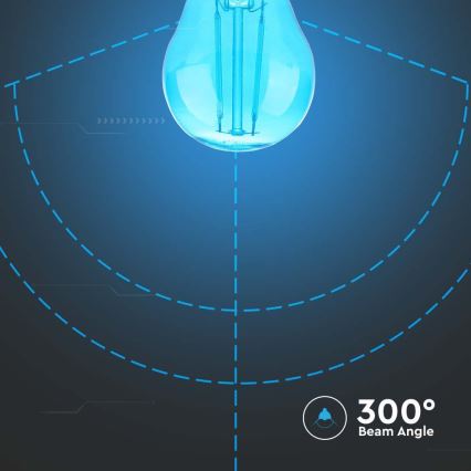 Λαμπτήρας LED FILAMENT G45 E27/2W/230V μπλε