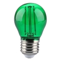 Λαμπτήρας LED FILAMENT G45 E27/2W/230V πράσινο
