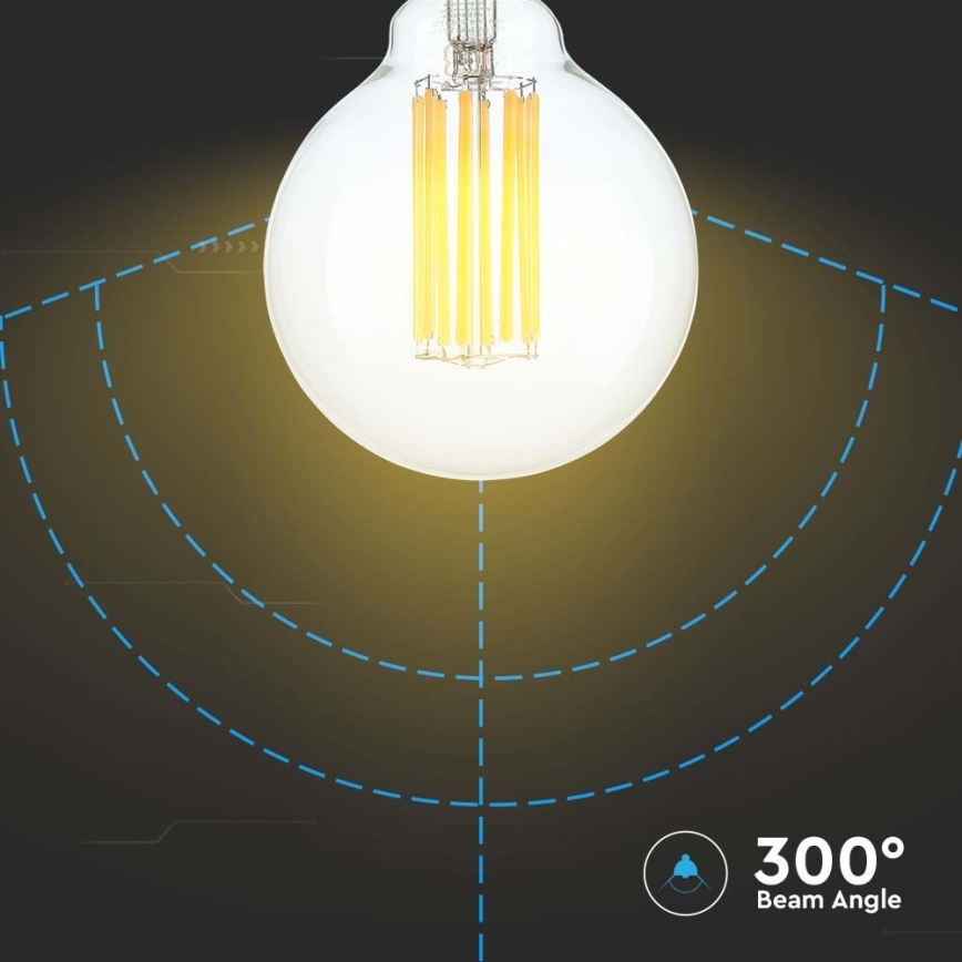 Λαμπτήρας LED FILAMENT G95 E27/6W/230V 3000K