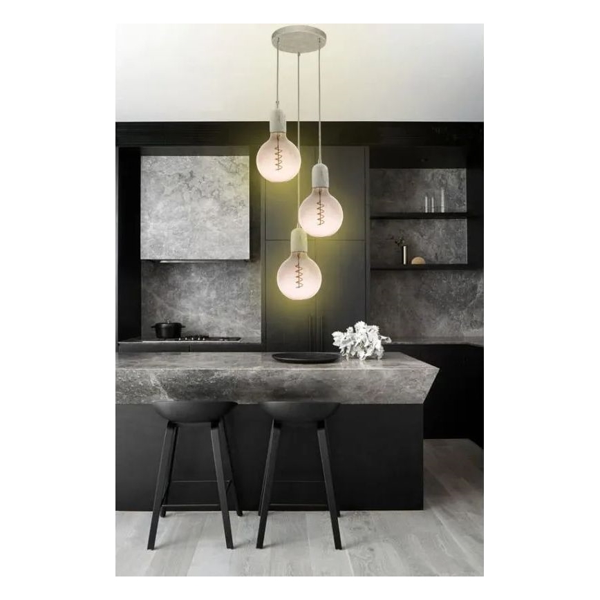 Λαμπτήρας LED FILAMENT SPIRAL G125 E27/4W/230V 2000K γκρι/ροζ