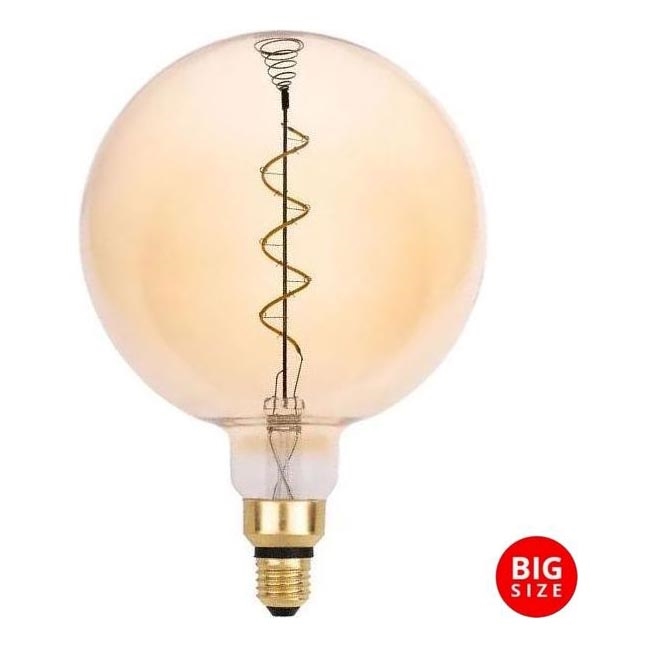 Λαμπτήρας LED FILAMENT SPIRAL VINTAGE G200 E27/4W/230V 2000K
