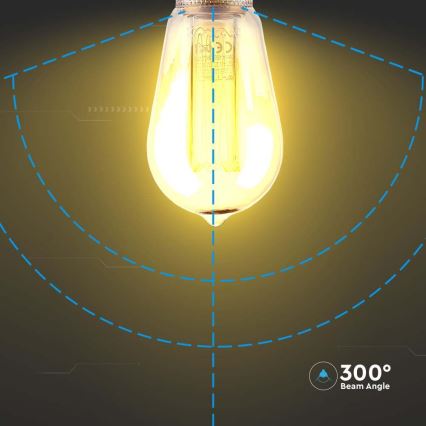 Λαμπτήρας LED FILAMENT ST64 E27/4W/230V 1800K Art Edition