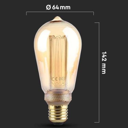 Λαμπτήρας LED FILAMENT ST64 E27/4W/230V 1800K Art Edition