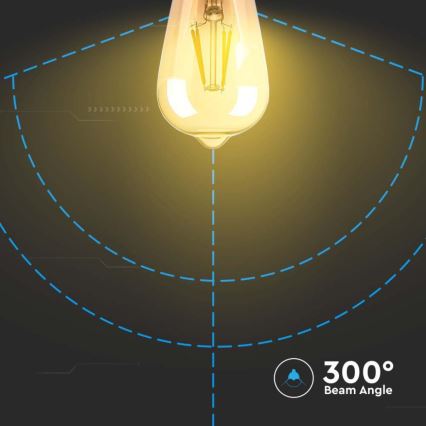 Λαμπτήρας LED FILAMENT ST64 E27/4W/230V 2200K