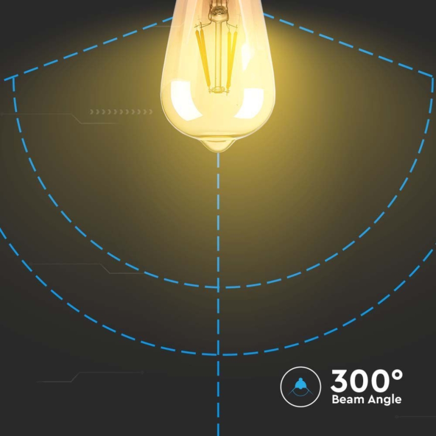 Λαμπτήρας LED FILAMENT ST64 E27/4W/230V 2200K