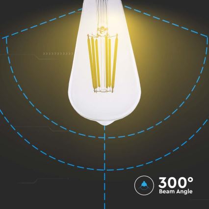 Λαμπτήρας LED FILAMENT ST64 E27/4W/230V 3000K Energy class A