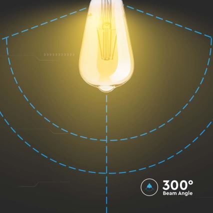 Λαμπτήρας LED FILAMENT ST64 E27/6W/230V 2200K