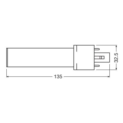 Λαμπτήρας LED G23/3,5W/230V 4000K - Osram