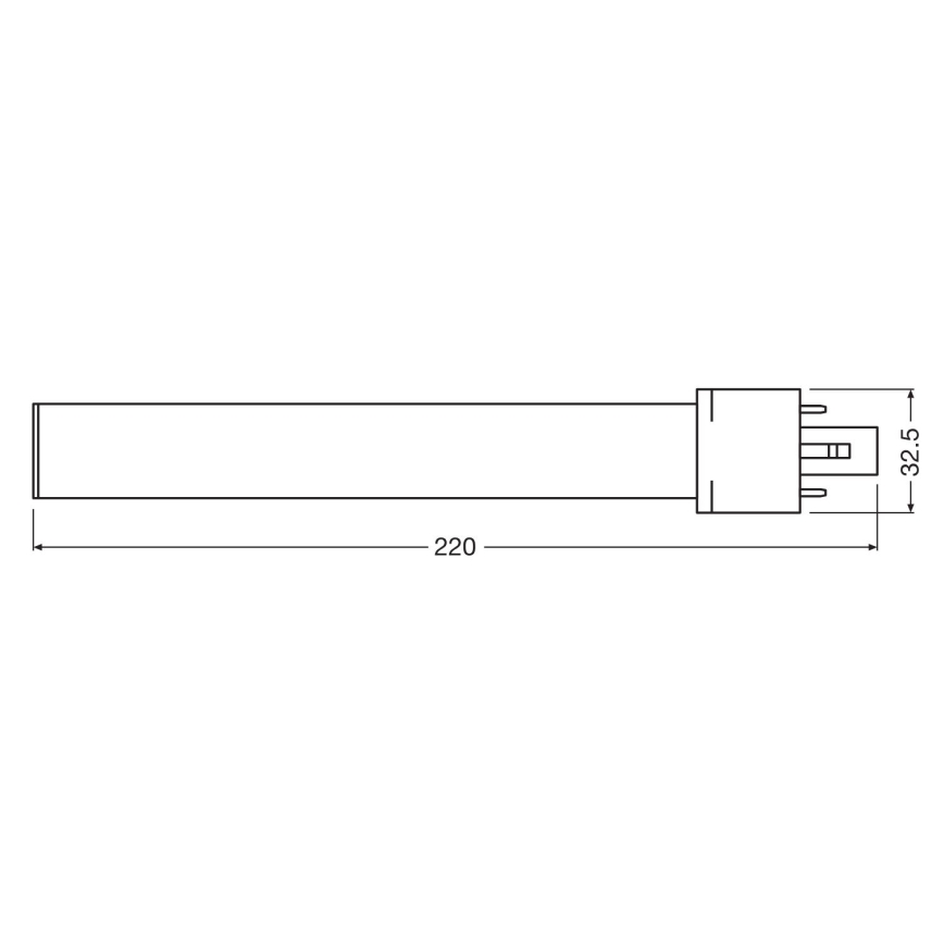 Λαμπτήρας LED G23/6W/230V 4000K - Osram