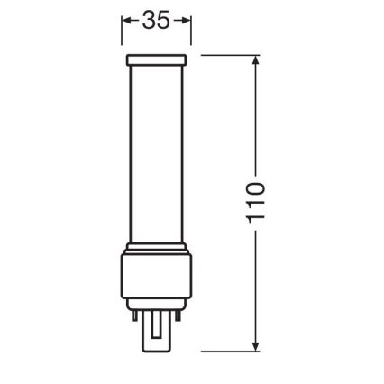 Λαμπτήρας LED G24d-1/5W/230V 3000K - Osram