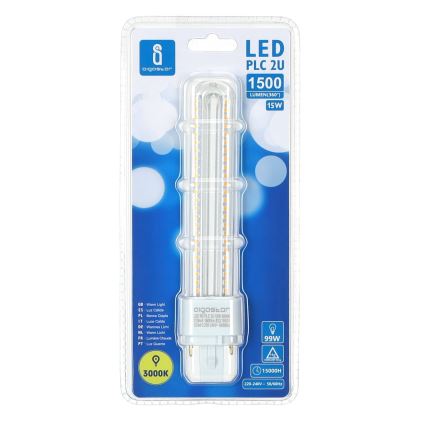 Λαμπτήρας LED G24D-3/15W/230V 3000K - Aigostar