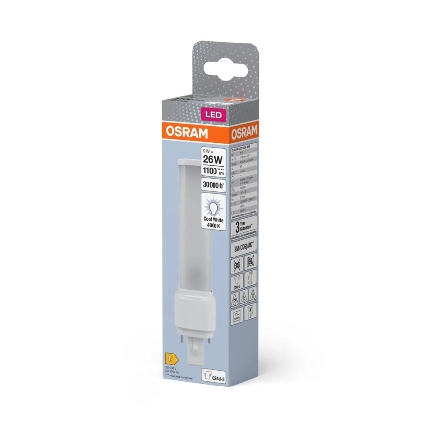 Λαμπτήρας LED G24d-3/9W/230V 4000K - Osram