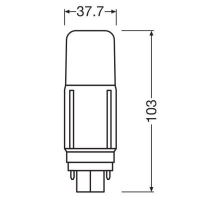 Λαμπτήρας LED G24d/5,5W/230V 3000K - Osram