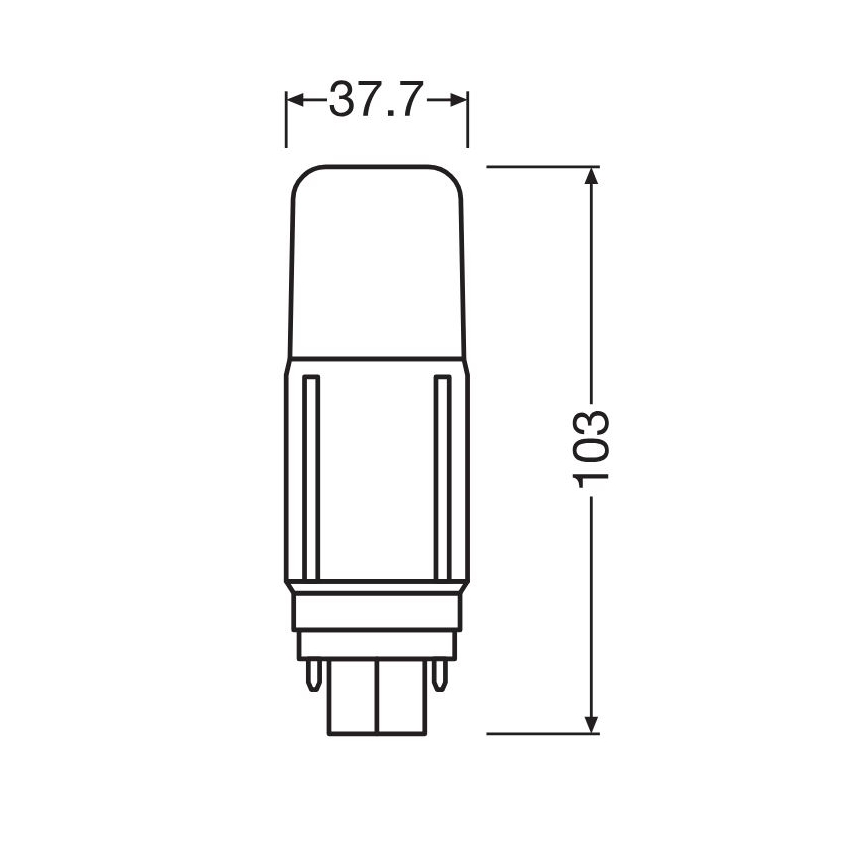 Λαμπτήρας LED G24d/5,5W/230V 3000K - Osram
