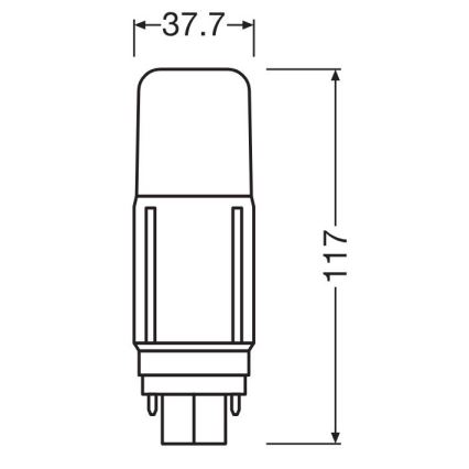 Λαμπτήρας LED G24d/7,5W/230V 4000K - Osram