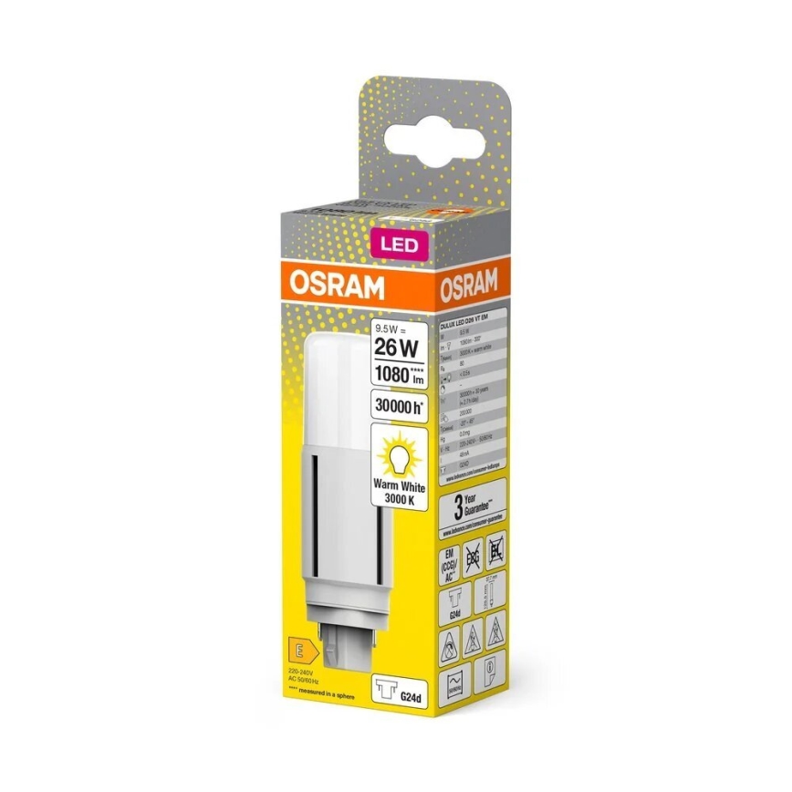 Λαμπτήρας LED G24d/9,5W/230V 3000K - Osram