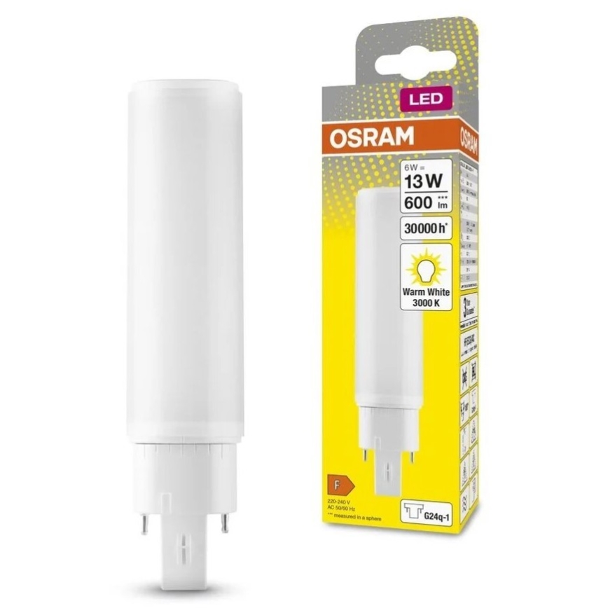 Λαμπτήρας LED G24q-1/6W/230V 3000K - Osram