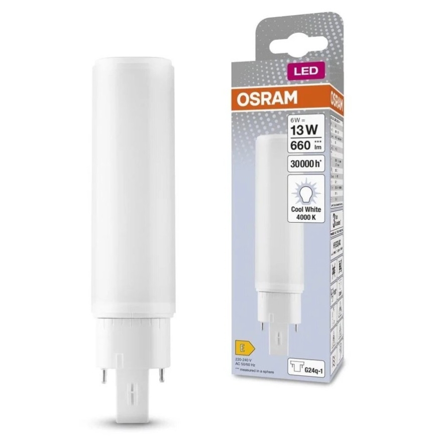 Λαμπτήρας LED G24q-1/6W/230V 4000K - Osram