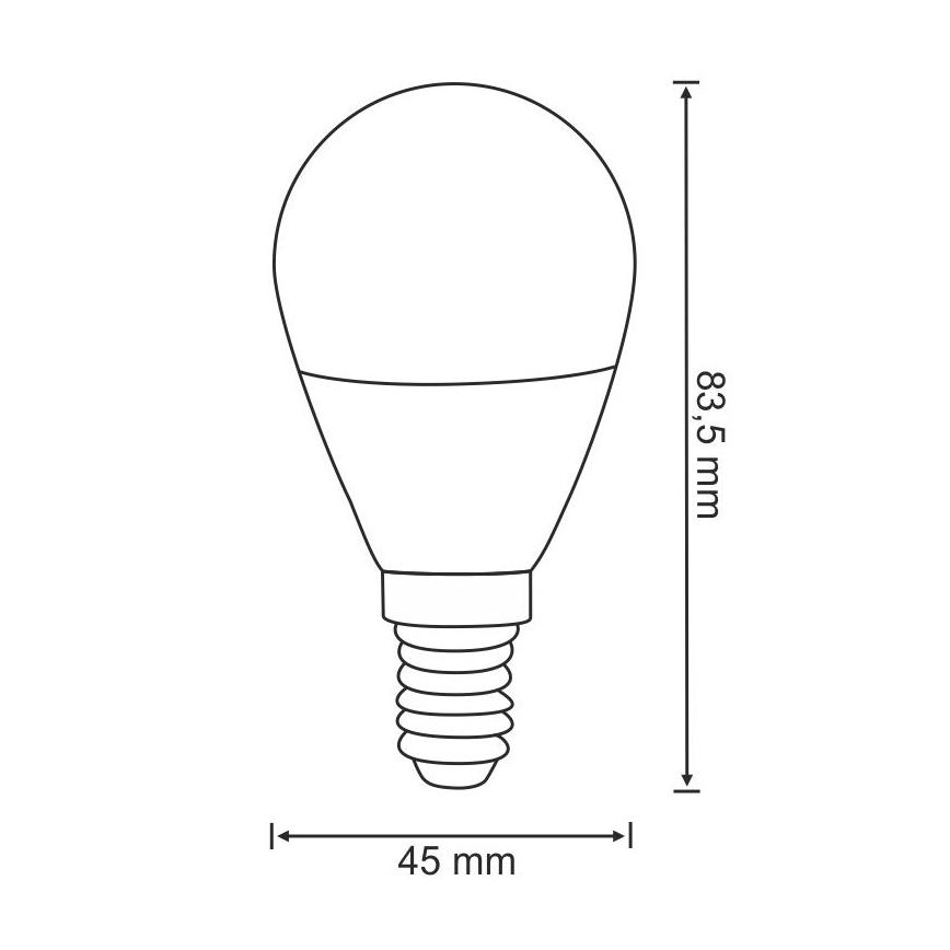 Λαμπτήρας LED G45 E14/3,5W/230V 3000K