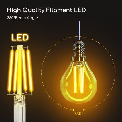 Λαμπτήρας LED G45 E14/4W/230V 2700K - Aigostar