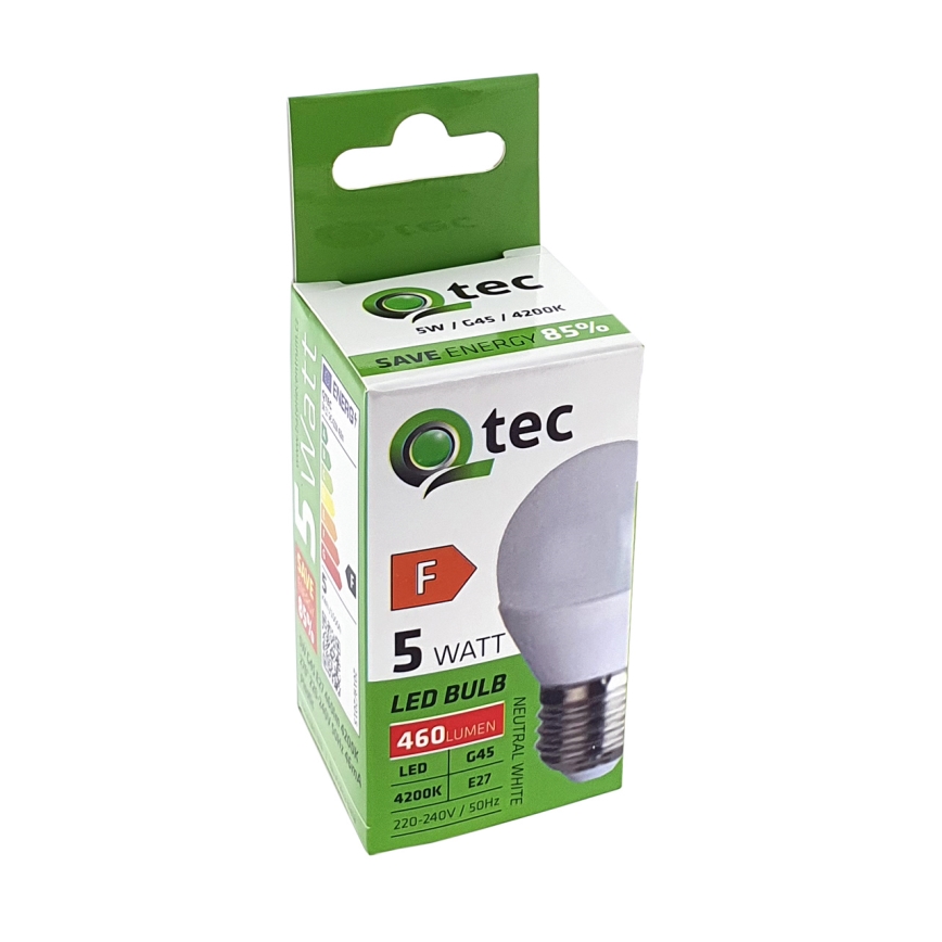 Λαμπτήρας LED G45 E27/5W/230V 4200K