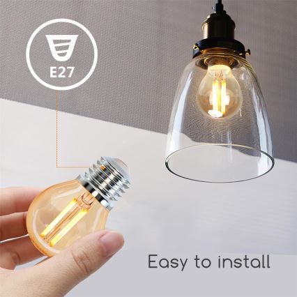 Λαμπτήρας LED G45 E27/6W/230V 2200K - Aigostar