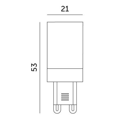 Λαμπτήρας LED G9/3W/230V 3000K 100°