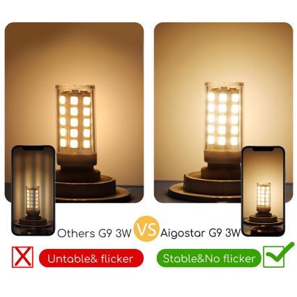 Λαμπτήρας LED G9/3W/230V 3000K - Aigostar