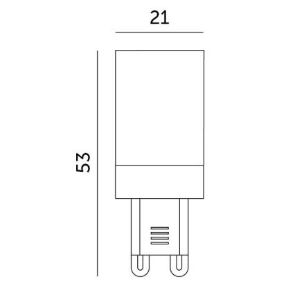 Λαμπτήρας LED G9/3W/230V 4000K 100°