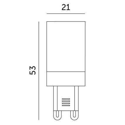 Λαμπτήρας LED G9/3W/230V 6000K 100°